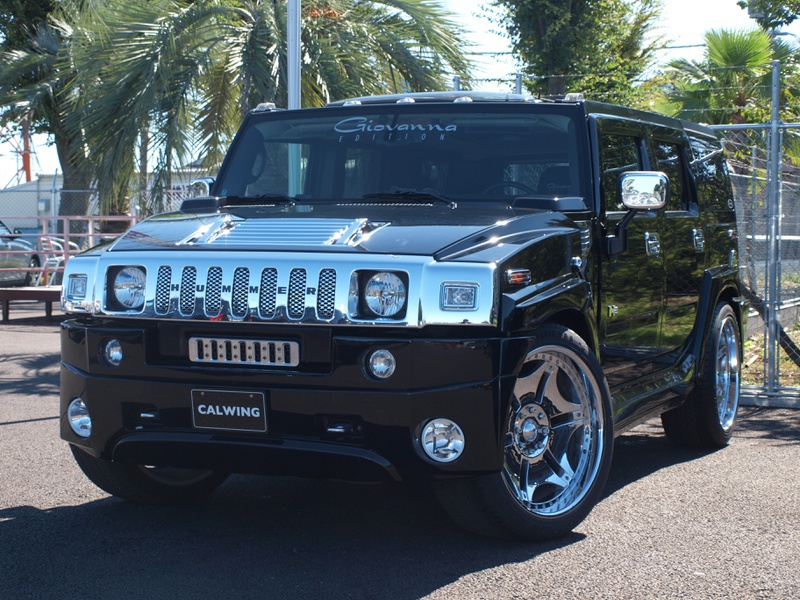 ハマーH23ジオバンナSETTE28インチ Y社長の 2008y ハマー H2 に28インチ ジオバンナ SETTE装着