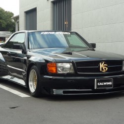 メルセデスベンツ560sec Koenig Specials ケーニッヒスペシャルズ W126 Calwing キャルウイング
