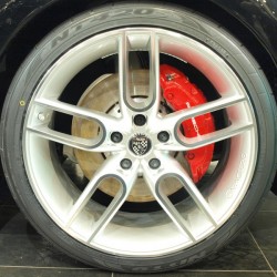 ポルシェ カイエン ターボ CARACTERE WIDEBODY COMPLETE VERSION CW1ミラーポリッシュシルバー22インチAW