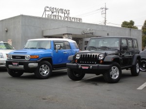 トヨタ FJクルーザー&JEEP アンリミテッド ルビコン