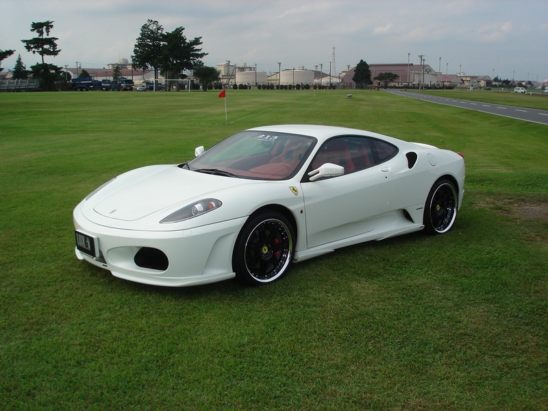 B品セール 『HAMANN』フェラーリ F430 サイドシルウィング ファイバー