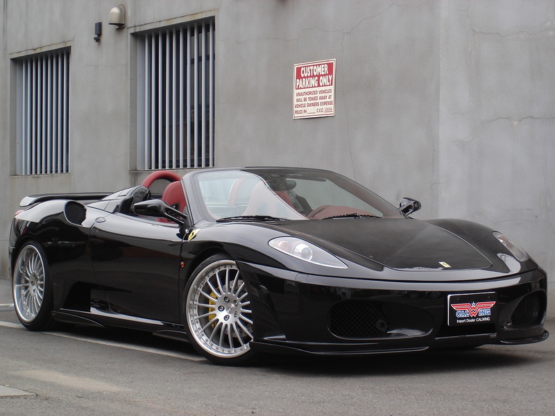 紫③ 『HAMANN』フェラーリ F430 サイドシルウィング ファイバー