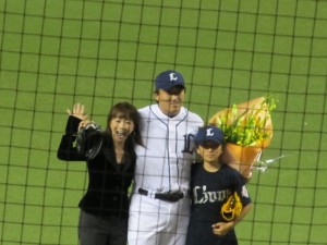 埼玉西武ライオンズ 石井一久投手が今季で引退 22年間お疲れ様でした。リーグ最終戦 引退セレモニーにご招待いただきました。