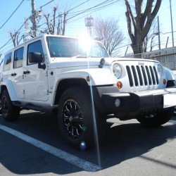 2013年 クライスラーJEEP ラングラー カスタム KMC XD806 ホイール取付