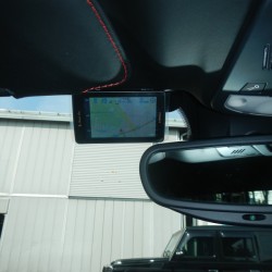 新車 フェラーリ 458スパイダー 指定店専用レーダー探知機の取付