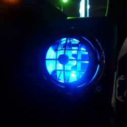 2005年ハマーH2 光り物カスタム エアコン吹き出し口間接照明取り付け