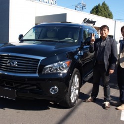 茨城県水戸市にお住まいのN様に 新車 インフィニティ QX56 AWD  フルオプションをご納車させて頂きました。