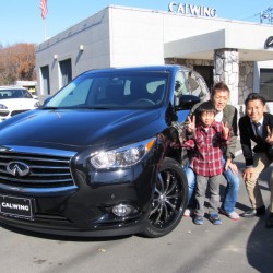 地元所沢にお住まいのK様に 新車 インフィニティ JX35 をご納車させて頂きました。