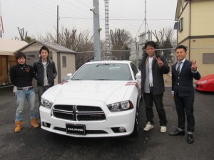 群馬県渋川市のA社長に 2012y ダッジ チャージャー SXT をご納車させて頂きました。