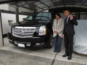 東京都国立市のS様に 新車 キャデラック エスカレード プラチナム をご納車させて頂きました。