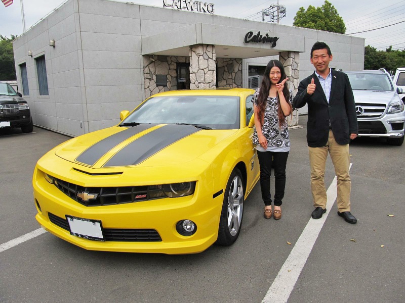 千葉県香取市のレディースオーナーs様に カマロ Ss Rsパッケージ トランスフォーマー仕様をご納車させて頂きました Calwing キャルウイング