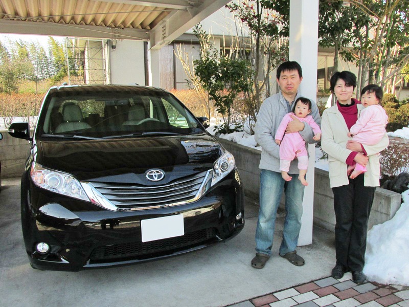 群馬県渋川市のK様に 新車 USトヨタ シエナ XLE AWDをご納車させて頂き