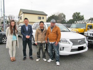 滋賀県のT社長に 新車 レクサス LX570 をご納車させて頂きました。