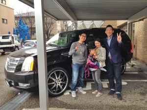 新潟県新潟市のT様に 新車 キャデラック エスカレード プラチナム をご納車させて頂きました。