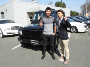 東京ヤクルトスワローズ #50 上田剛選手に メルセデスベンツG500L をご納車させていただきました。