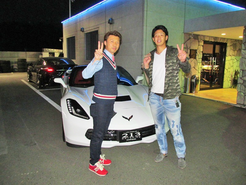 埼玉西武ライオンズ #32 浅村栄斗選手に 新車 新型コルベット スティングレイ をご納車させていただきました。