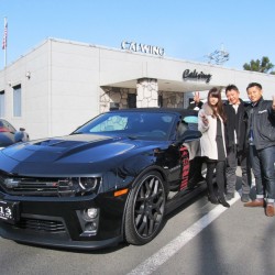 地元所沢市のM様に新車 シボレーカマロ ZL1コンバーチブル キャルウイング&ディフェンダーワークスコラボデモカーをご納車させて頂きました。