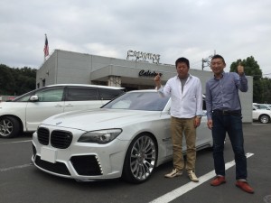 茨城県のS社長に BMW750Li MANSORY VERSION をご納車させていただきました。