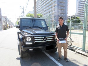 大阪府のN社長に メルセデスベンツ G500ロングをご納車させて頂きました。