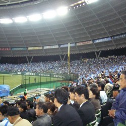 プロ野球日本シリーズ第4戦 埼玉西武ライオンズ 石井一久投手よりご招待いただきました。