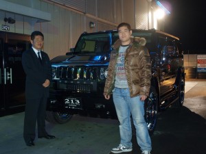埼玉西武ライオンズ 後藤武敏選手に ハマーH2 をご納車させていただきました。