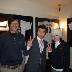 東京ヤクルトスワローズ 城石憲之選手 大橋未歩アナウンサー ご夫妻が遊びに来てくださいました。