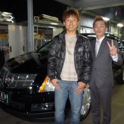 埼玉西武ライオンズの #48 武隈 祥太選手に新車 2010y キャデラック SRX をご納車させて頂きました。