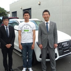 埼玉西武ライオンズ 長田秀一郎投手に 新車 アウディ Q5 S-line をご納車させていただきました。