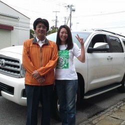 千葉県浦安市のN社長に 新車 2012y USトヨタ セコイア プラチナム をご納車させて頂きました。