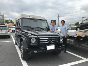 千葉県のK社長にメルセデスベンツ　G550をご納車させて頂きました。