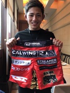 4.16　横浜アリーナ　フジテレビ放映　　総合格闘技RIZIN　-SAKURA-　伊藤盛一郎選手をキャルウイングがスポンサード
