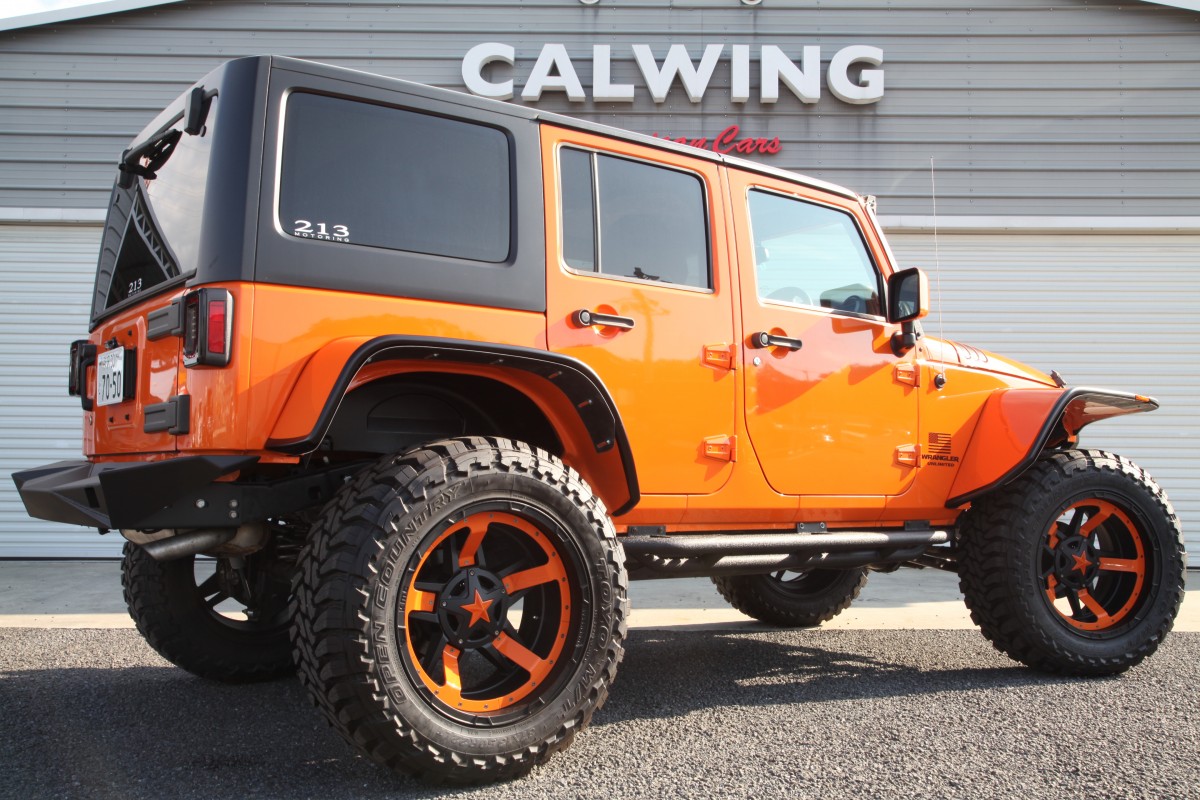 ジープ ラングラー アンリミテッド La Bad Wrangler 100台特別限定車サンセットオレンジ Kmc カリフォルニアマッドスター カスタム Calwing キャルウイング ジープ ラングラー アンリミテッド La Bad Wrangler 100台特別限定車サンセットオレンジ Kmc カリフォルニアマッドスター カスタム Calwing キャルウイング