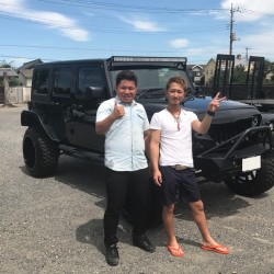 埼玉県のK社長にLA BAD WRANGLER   ジープ ラングラー アンリミテッド をご納車させて頂きました！