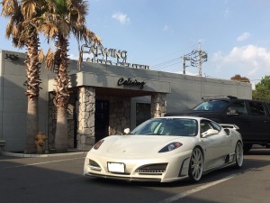 フェラーリ　Ｆ430　スパイダー　ホイール　リアスポイラー　塗分けカスタム