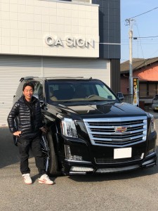 群馬県のA社長様に新車 キャデラック エスカレード NEXTNATION フルコンプリートをご納車させて頂きました.