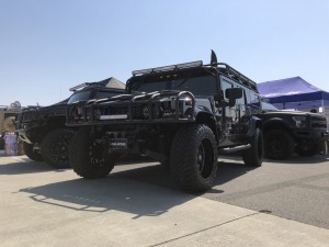 モーターファンフェスタに向けて　作業風景　ラングラー　ゲレンデ　Ｇ55　ハマー　Ｈ2　Ｈ1　