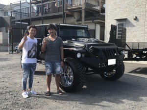 東京都のF社長様にジープ ラングラー アンリミテッド LA BAD WRANGLERをご納車させて頂きました。