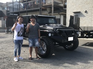 東京都のＦ社長にジープ ラングラー アンリミテッド 　LA BAD WRANGLERをご納車させて頂きました！