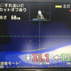 アウディ　ＲＳ４　ヘッドライト　カットライン変更　車検　点検