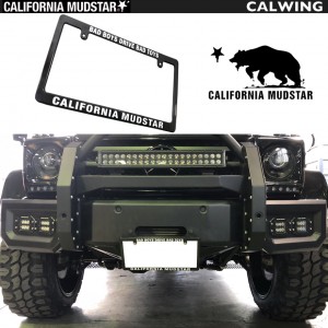 【カリフォルニアマッドスター/CALIFORNIA MUDSTAR★】ナンバーフレーム CALIFORNIAMUDSTAR ブラック 1PC USスタイル 簡単USDM LA アメリカ 日本サイズ