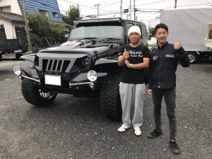 東京都のT社長にジープ ラングラー アンリミテッド LA BAD WRANGLERをご納車させて頂きました！