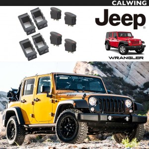 JEEP/ジープ WRANGLER/ラングラー JK 等 汎用品 ユニバーサルロッカーハウジング スイッチキット RuggedRidge/ラギッドリッジ '07y〜'18y【アメ車パーツ】