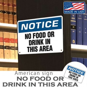 おしゃれ耐久性抜群!! 米国用品 アメリカンサインプレート ”NOTICE NO〜AREA” 大きなサイズ12x18インチ MADE IN USA アルミニウム ヴィンテージ 看板 インテリア ガレージ お店の装飾等 雑貨