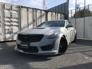 キャデラック CTS-V マッドグレーフルラッピング フォージアート カスタム