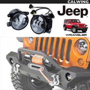 高輝度 LEDフォグランプセット 4インチ ホワイト 60W 6000K | JEEP/ジープ WRANGLER/ラングラー JL JK TJ ’97y~’18y 汎用品 【アメ車パーツ】