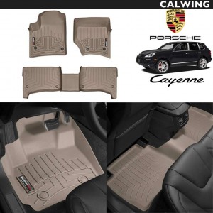 【車種専用設計】フロアライナーセット ウェザーテック/WeatherTech タン 3PC | PORSCHE/ポルシェ カイエン '07y〜'10y【欧州車パーツ】