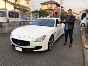 神奈川県のＡ様に　マセラティ　クアトロポルテ　GTSをご納車させていただきました！