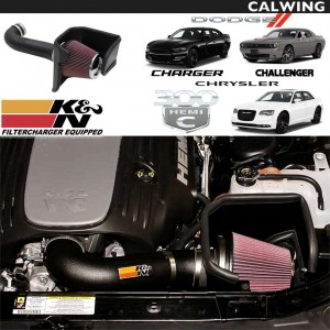 エアインテークキット 63シリーズ ブラックコールドエアインテークシステム レッドフィルター付き K&N | DODGE/ダッジ CHALLENGER/チャレンジャー CHAGER/チャージャー CHRYSLER/クライスラー 300C '11y~'19y 【アメ車パーツ】