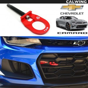 CHEVROLET/シボレー CAMARO/カマロ '16y~'19y | GT4Rスタイル トーフック 牽引フック レーシングスタイル レッド ZL1 SS ビレットパーツ MADE IN USA【アメ車パーツ】