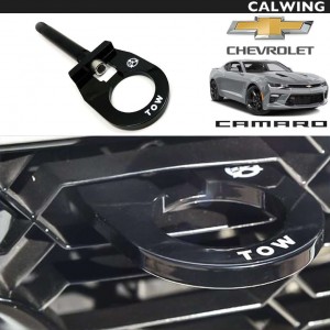 CHEVROLET/シボレー CAMARO/カマロ '16y~'19y | GT4Rスタイル トーフック 牽引フック レーシングスタイルブラック ZL1 SS ビレットパーツ MADE IN USA【アメ車パーツ】